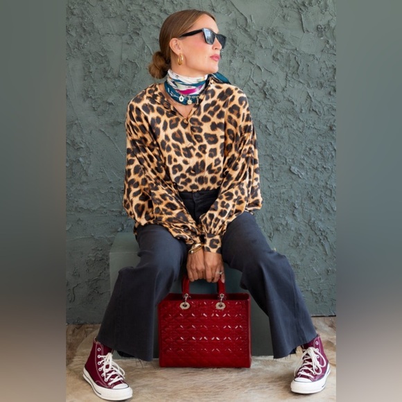 Beulah Tops - Walk on the Wild Side Blouse, Leopard 🐆 One Size